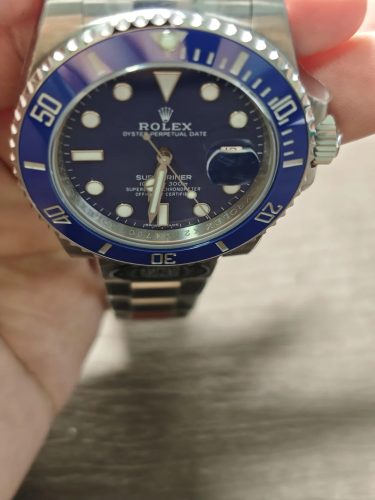 Rolex Submariner Date 116619 “Smurf” Perfect Duplicate Edition photo review