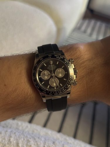 Rolex Daytona Cosmograph 126519LN “Oysterflex” Ultra Accurate Clone photo review