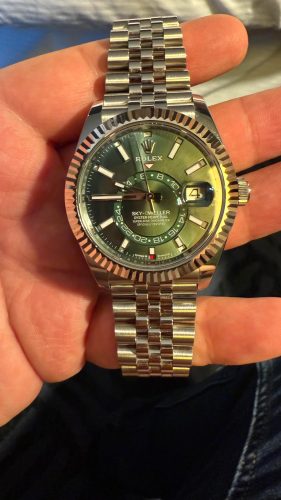 Rolex Sky-Dweller 336934 “Steel, Green” Ultra Detailed Clone photo review