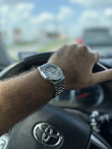 Audemars Piguet Royal Oak 15500ST.OO.1220ST.03 “Blue Dial” Premium Replica 1:1 photo review