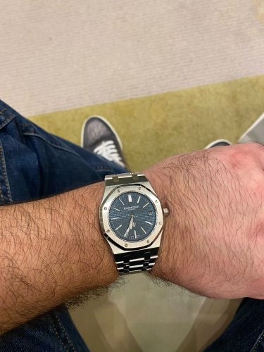 Audemars Piguet Royal Oak “Jumbo” Extra-Thin 15202ST.OO.1240ST.01 “Jumbo” Collector’s Replica photo review