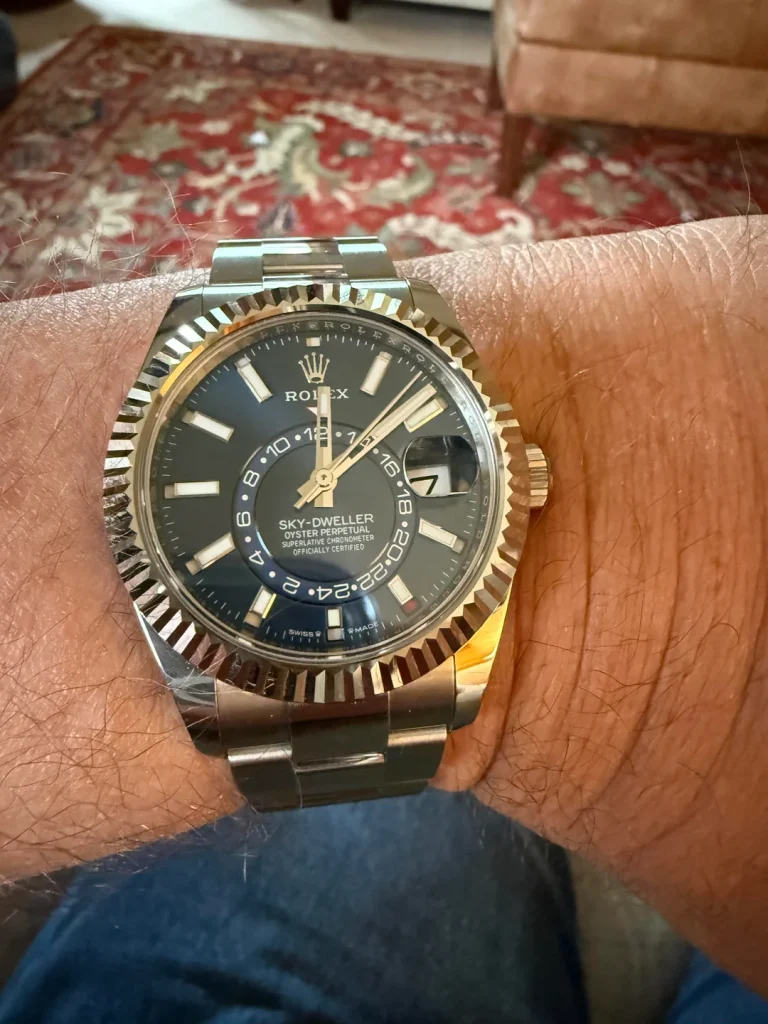 Rolex Sky-Dweller Bright blue Dial 336934 Oyster Clone photo review