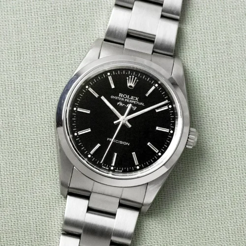 Rolex Oyster Perpetual Automatic Black Dial 114200 Signature Replica 1:1 photo review