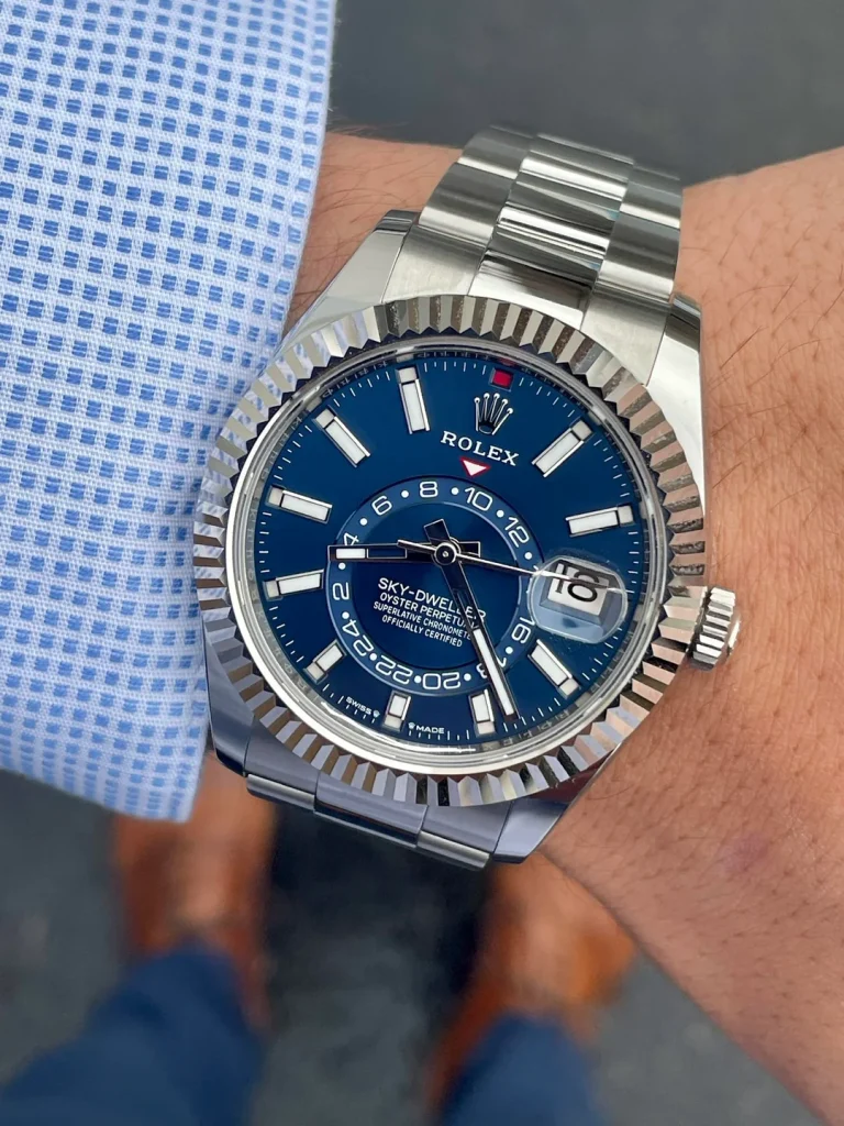 Rolex Sky-Dweller Bright blue Dial 336934 Oyster Clone photo review