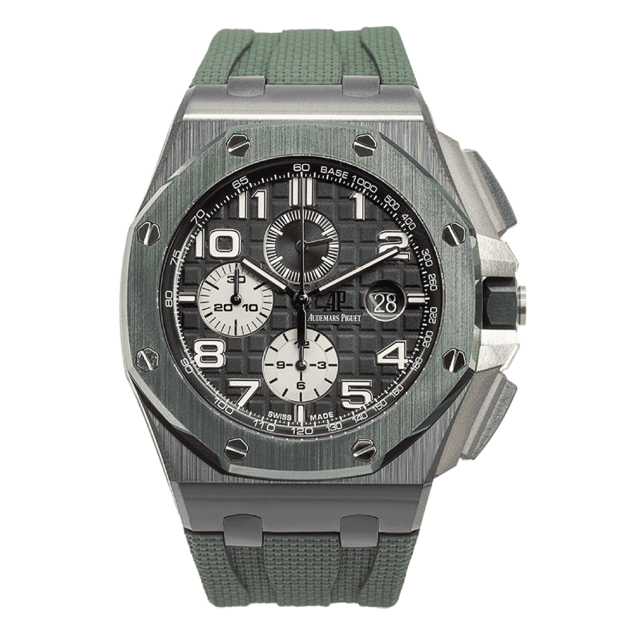 AP-Green-Dial-Ceramic-Replica.webp Audemars Piguet Royal Oak Offshore 26405CE.OO.A056CA.01 “Green Dial” High-End Clone Quality - Image 1