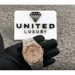 AP Royal Oak Iced Out Two-Tone 15400SR.OO.1220SR.01 Master Replica 1:1 - Image 2