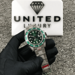 Rolex Submariner 116610LV “Hulk Iced Out” Premium Replica 1:1 - Image 2