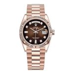 Rolex Day-Date 128235 “Brown Ombre Dial” Top Grade Clone 1:1