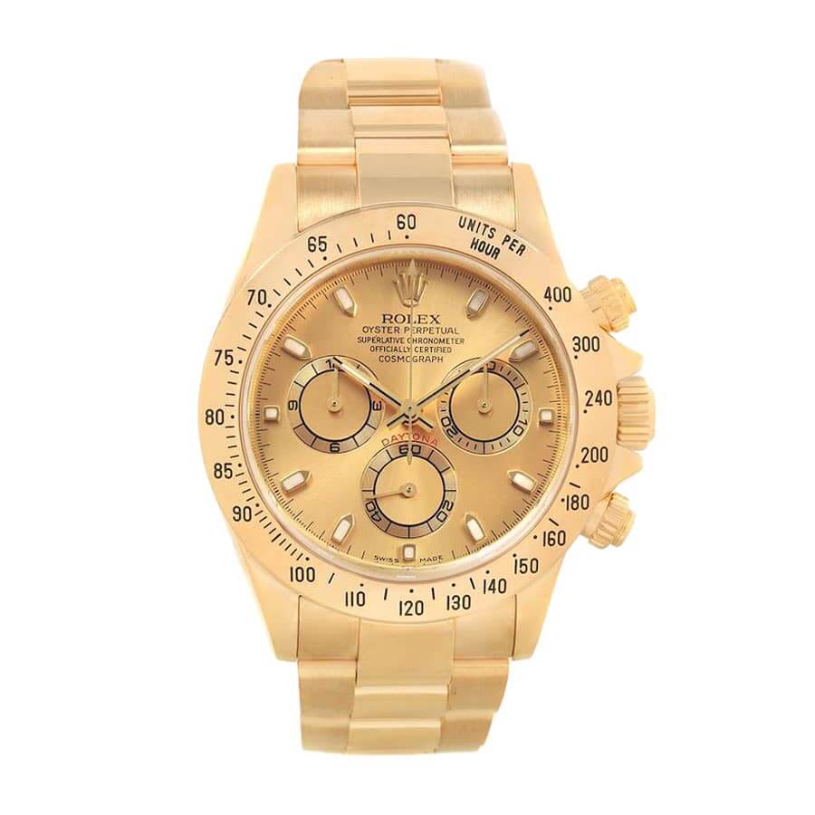 rolex-daytona-cosmograph-yellow-gold-dial-116528-replica.jpg Rolex Cosmograph Daytona 116528 “Yellow Gold” Master Replica 1:1 - Image 1