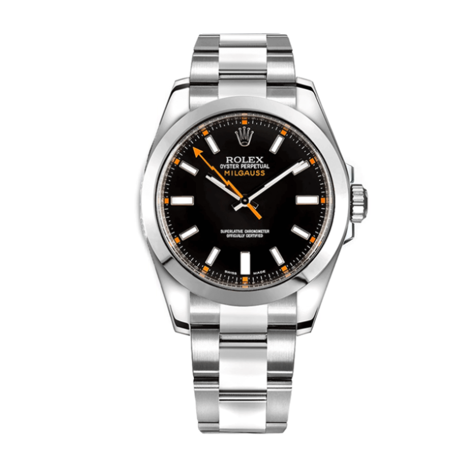 rolex-milgauss-116400-replica-4.webp Rolex Milgauss 116400 “Black Dial” Supreme Replica Edition - Image 1